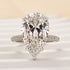 Louily Honorable 8.0 Carat Pear Cut Simulated Diamond Engagement Ring In Sterling Silver - louilyjewelry