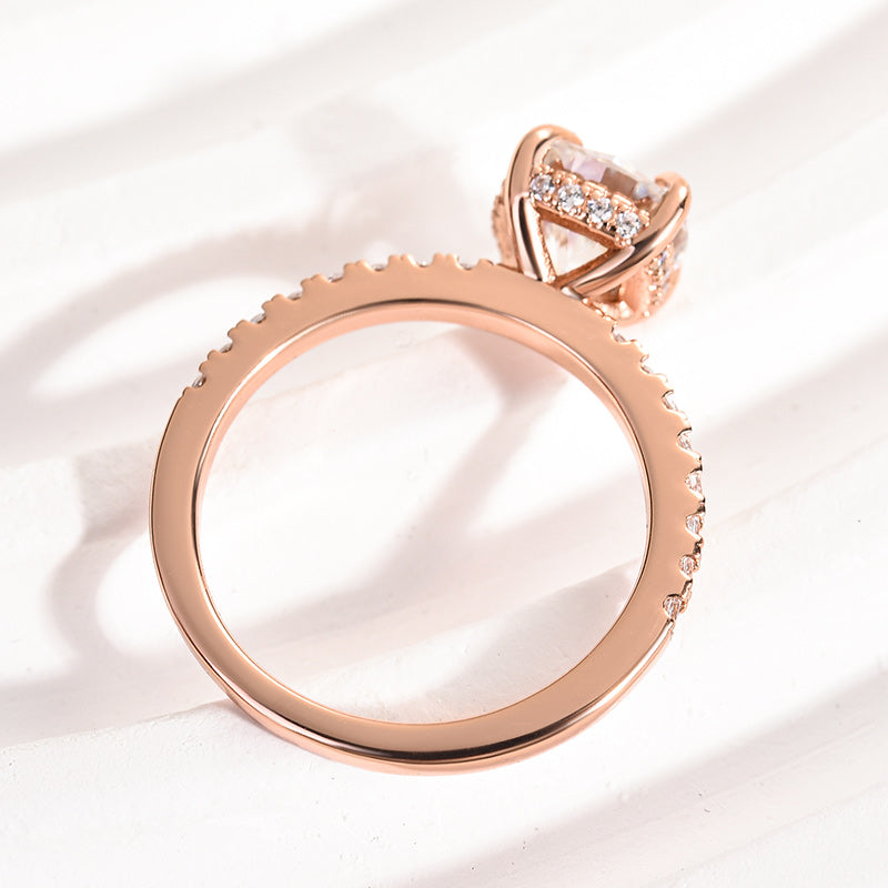 Louily Moissanite 2.0 Carat Cushion Cut Engagement Ring - louilyjewelry