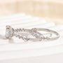 Louily Moissanite 2.0 Carat Cushion Cut Wedding Ring Set - louilyjewelry