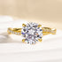 Louily Twist Moissanite 2.0 Carat Round Cut Promise Ring - louilyjewelry