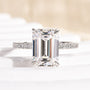 Louily Moissanite 3.5 Carat Emerald Cut Engagement Ring - louilyjewelry
