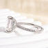 Louily Moissanite 3.5 Carat Emerald Cut Engagement Ring - louilyjewelry