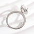 Louily Moissanite 3.5 Carat Emerald Cut Engagement Ring - louilyjewelry