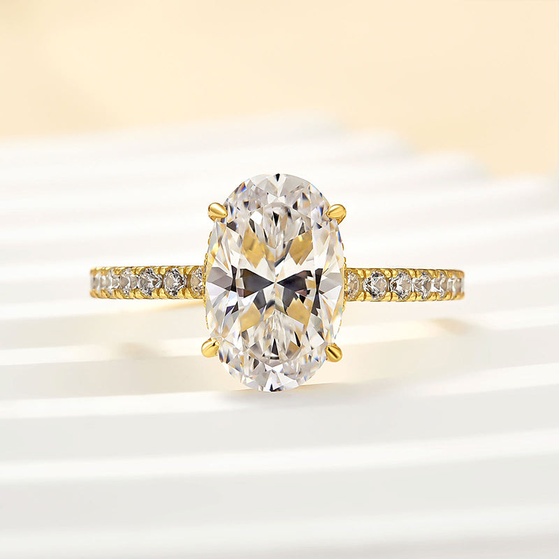Louily Attractive Oval Cut Engagement Ring - louilyjewelry