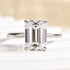 Louily Moissanite 3.5 Carat Emerald Cut Solitaire Engagement Ring - louilyjewelry