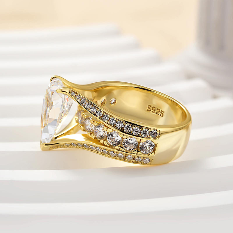 Louily Luxury Pear Cut Engagement Ring - louilyjewelry