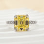 Honorable 4.5Ct Asscher Cut Engagement Ring Travel Ring - louilyjewelry
