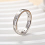 Louily Vintage Round Cut Wide Wedding Band - louilyjewelry