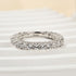 Louily Classic White Gold Round Cut Wedding Band For Women - louilyjewelry
