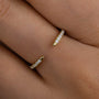 Louily Unique Yellow Gold Open Wedding Band In Sterling Silver - louilyjewelry