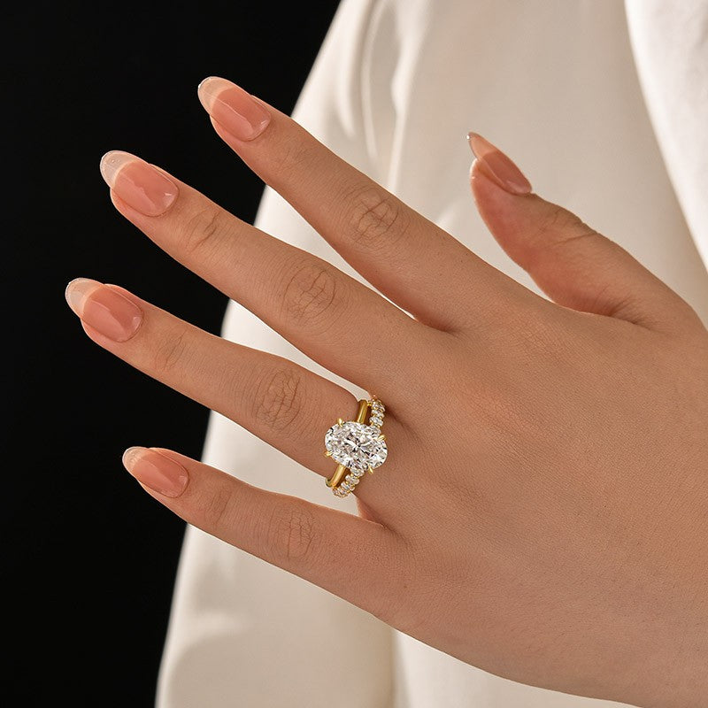 Classic 4.0Ct Pear Cut Engagement Ring Promise Ring In Sterling Silver