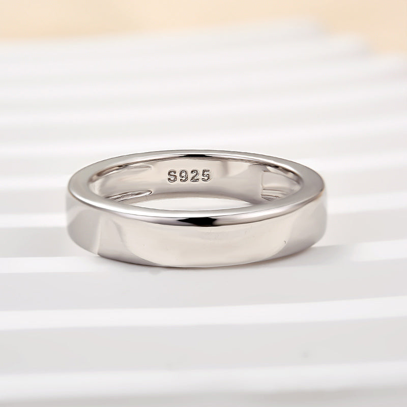 Louily Classic Yellow Gold Wide Wedding Band - louilyjewelry