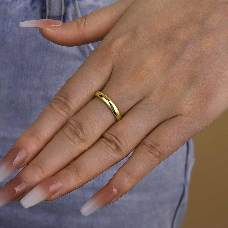 Louily Classic Wide Wedding Band For Women In Sterling Silver - louilyjewelry