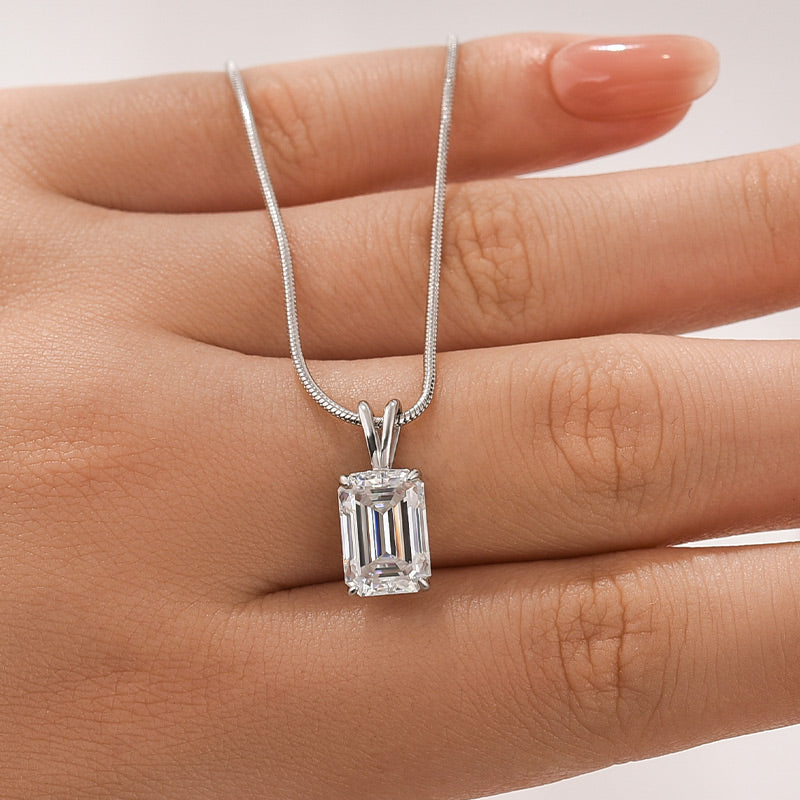Louily Attractive Emerald Cut Necklace