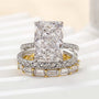 Louily Timeless 3PCS Radiant Cut Wedding Ring Set - louilyjewelry