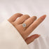 Louily Moissanite 2.0~4.0 Carat Round Cut Promise Ring - louilyjewelry