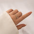 Moissanite 1.2 Ct Round Cut Yellow Gold Anniversary Ring - louilyjewelry