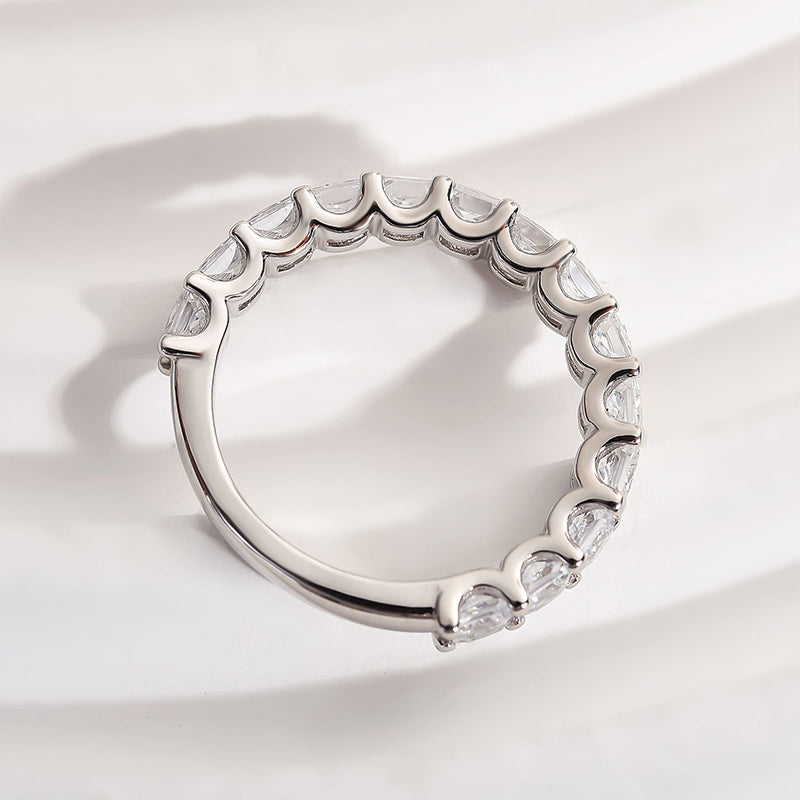 Louily Gorgeous Radiant Cut Women's Wedding Band - louilyjewelry