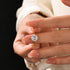 Louily Moissanite Classic 2.0~3.0 Carat Round Cut Engagement Ring - louilyjewelry