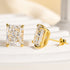 Louily Classic Radiant Cut Women's Stud Earrings In Sterling Silver - louilyjewelry