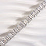 Romantic Classic White Emerald Cut Bracelet for Women In Sterling Silver - louilyjewelry