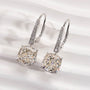 Louily Exquisite Cushion Cut Women's Earrings In Sterling Silver - louilyjewelry