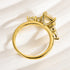 Louily Moissanite 2.0 Carat Cushion Cut Five Stone Engagement Ring - louilyjewelry