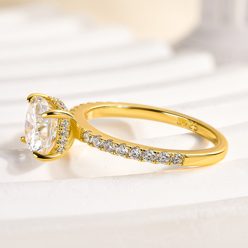 Louily Moissanite 2.0 Carat Cushion Cut Engagement Ring - louilyjewelry