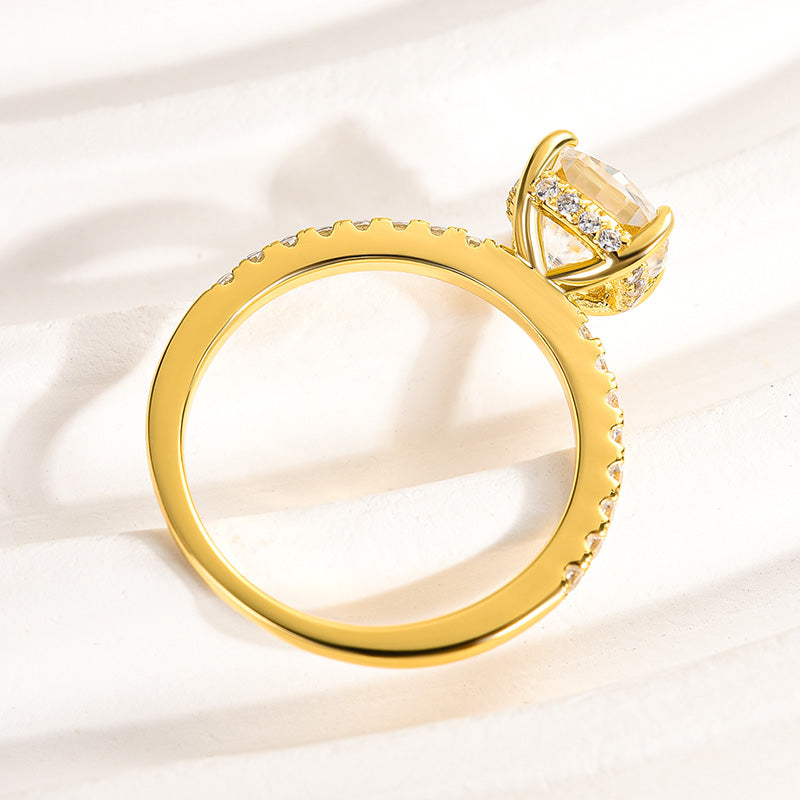 Louily Moissanite 2.0 Carat Cushion Cut Engagement Ring - louilyjewelry