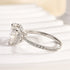 Moissanite Elegant 4.0 Carat Heart Cut Engagement Ring In Sterling Silver - louilyjewelry