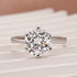 Louily Moissanite Classic 2.0~3.0 Carat Round Cut Engagement Ring - louilyjewelry