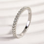 Louily Moissanite 0.5 Ct Full Eternity Thin Wedding Band For Women - louilyjewelry