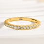 Louily Moissanite 0.5 Ct Full Eternity Thin Wedding Band For Women - louilyjewelry