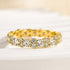 Louily Elegant Round Cut Full Wedding Band for Women In Sterling Silver - louilyjewelry