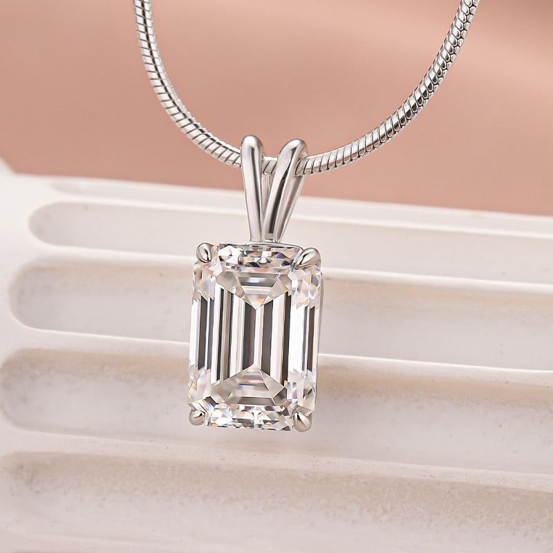 Louily Attractive Emerald Cut Necklace