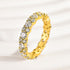 Louily Elegant Round Cut Full Wedding Band for Women In Sterling Silver - louilyjewelry