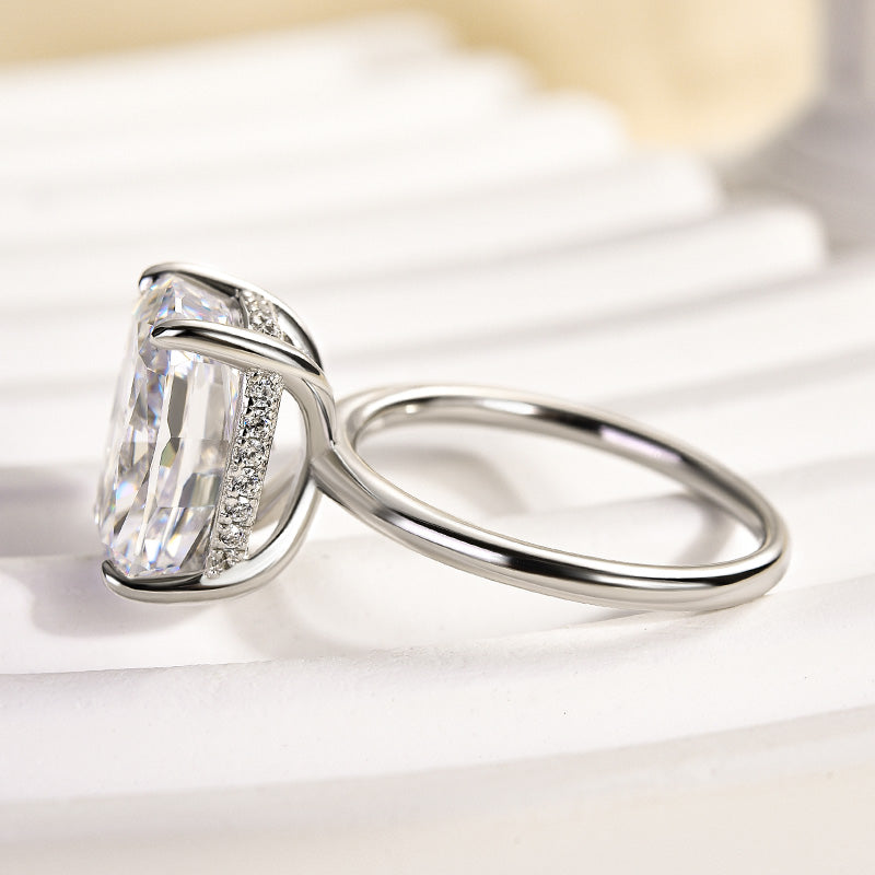 Louily Sparkle Cushion Cut Engagement Ring - louilyjewelry