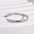 Louily Dainty Open Wedding Band In Sterling Silver - louilyjewelry
