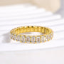 Louily Unique Emerald Cut Women's Wedding Band - louilyjewelry