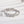 Louily Dainty White Gold Open Wedding Band In Sterling Silver