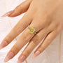 Louily Elegant 6.0 Carat Cushion Cut Yellow Sapphire Engagement Ring In Sterling Silver - louilyjewelry