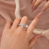 Luxe 4.0Ct Oval Cut Engagement Ring In Sterling Silver For Women - louilyjewelry
