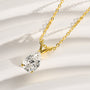 Louily Moissanite Classic Pear Cut Pendant Necklace - louilyjewelry