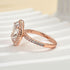 Louily Halo Oval Cut Simulated Diamond Engagement Ring In Sterling Silver - louilyjewelry