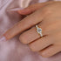 Louily Moissanite 2.0 Carat Cushion Cut Five Stone Engagement Ring - louilyjewelry