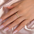 Louily Moissanite 0.5 Ct Full Eternity Thin Wedding Band For Women - louilyjewelry