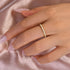 Louily Moissanite 0.5 Ct Full Eternity Thin Wedding Band For Women - louilyjewelry