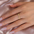 Louily Moissanite 0.5 Ct Round Cut Pave Wedding Band - louilyjewelry