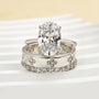 Louily Noble Oval Cut 3PC Ring Set For Women - louilyjewelry