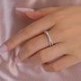 Louily Moissanite 2.0 Ct X Criss Cross Wedding Band - louilyjewelry